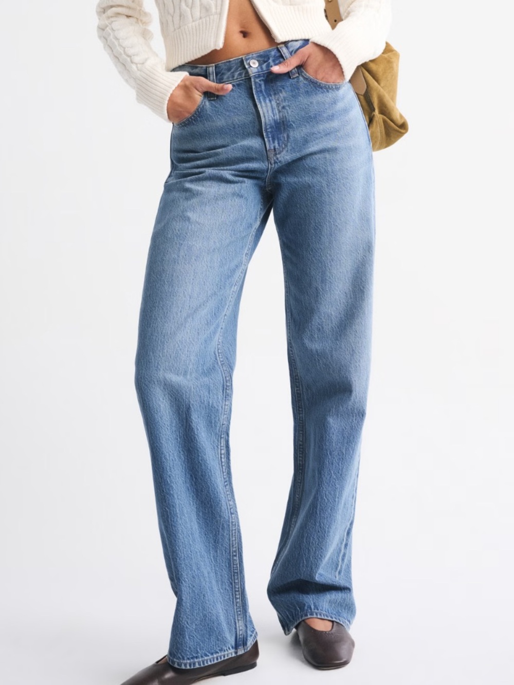 Abercrombie & Fitch The Loose High-Rise Curve Love